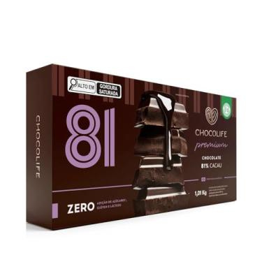 Imagem de Chocolate 81% Cacau Premium Chocolife 1,01kg