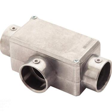 Imagem de Condulete fixo 1.1/4" tipo "T" - com tampa / sem rosca / sem pintura -