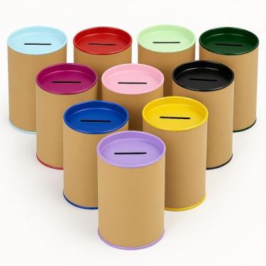 Imagem de Lote De Cofrinhos De PapelãO Para - Porta-Moedas 9.5cm X 6cm, Ideal Para Festas E Eventos(Azul escuro)