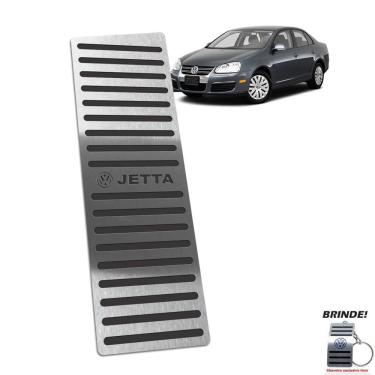 Imagem de Descanso De Pé Volkswagen Jetta 2011 Até 2018 Aço Inox Preto