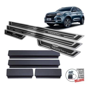 Imagem de Soleira de Porta Chery Tiggo 5X 2021 2022 Preto Alto Relevo