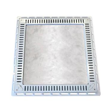 Imagem de Tampa Casa Máquina Piscina Rebaixada Simples Grelha 80x80 B2 - G.D.A. 