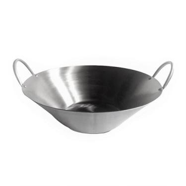 Imagem de Tacho Aço Inox Beira Alta Chapa 2mm Fritura Cozinha 51cm - Jamar