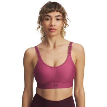 Imagem de Top de Treino Under Armour Infinity Mid 2.0 Feminino, Rosa, M