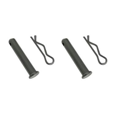 Imagem de 2 Conjunto Pino + Trava P/ Motocultivadores BFG 800/890/900 - Branco
