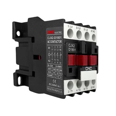 Imagem de Contator trifásico tripolar cjx2 - d 1801 220v 18a - CNC