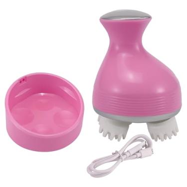Imagem de Massageador elétrico portátil para cabeça e corpo. Alivia tensões, melhora a circulação e proporciona relaxamento instantâneo. (Rosa)