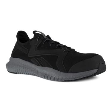 Imagem de Reebok Tênis de trabalho masculino Flexagon 3.0 Safety Toe Athletic Work, Preto/cinza, 47