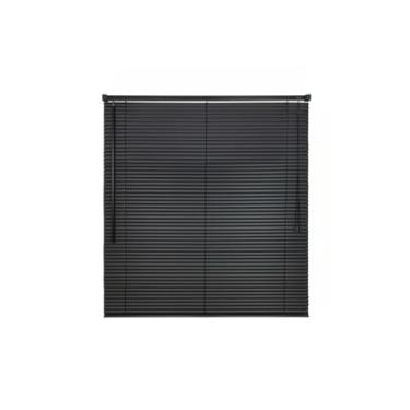 Imagem de Persiana Horizontal pvc 1,20 x 1,30mt sala quarto escritório (PRETO 1,20Larg. x1,30Alt.)