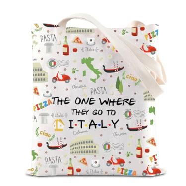 Imagem de FOTAP Bolsa de maquiagem para viagem à Itália, presente de lua de mel, presente de lua de mel, Itália, presente de lembrança, presente de boas-vindas, presente de inauguração de casa (bolsa italiana)