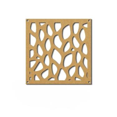 Imagem de Placas Vazadas Decorativas MDF 3mm Kit 6, 12 e 18 - Ambiente Único Elegante (007,Kit 12pçs-26cm x 26cm)
