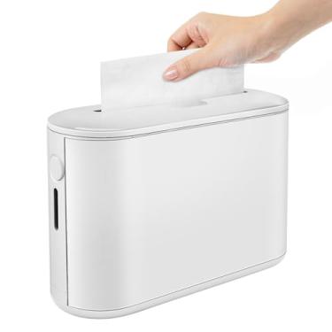 Imagem de Dispensador de toalha de papel de bancada Dispensador de suporte de toalha de papel antiderrapante 12,59 × 4,52 × 8,86 cm Dispensador de toalha de mão com várias dobras para cozinha, banheiro, vaso