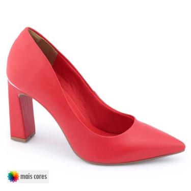 Imagem de sapato scarpin vermelho n38 - zinzem
