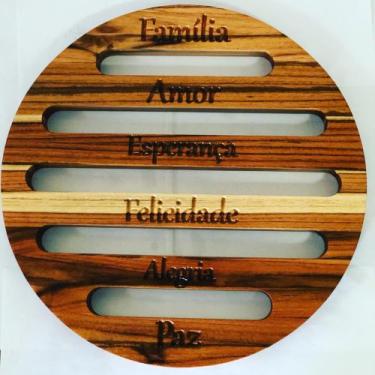 Imagem de Descanso de Panela em Madeira Teca  - AEW