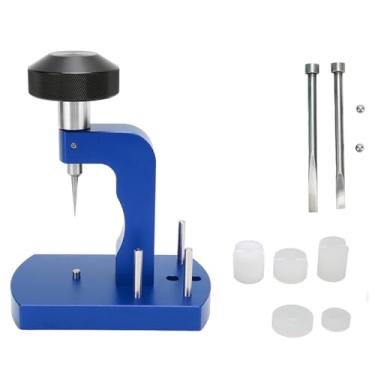 Imagem de Pilipane Banco abridor de caixa traseira de relógio profissional de aço inoxidável ferramenta de reparo de relógio para relojoeiros e reparadores azul