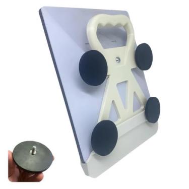 Imagem de Starlink Mini Suporte de Carro Para Teto, Mini Case Base Antena Gen4 Geração Starlink Ímãs Veicular Compatível Com a Maioria dos Veículos Conexão Sinal de Satélite Neodímio (Branca)