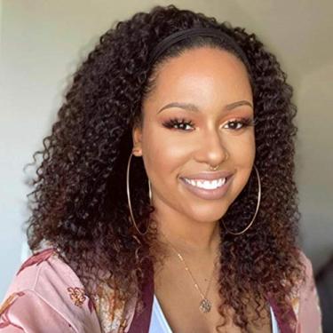 Imagem de Perucas para mulheres negras, 1b30, castanho ombré, curto, afro, cacheado, cacheado, sem cola, Gusif 30 cm, 12 cm, 1B/30, perucas sem cola para mulheres negras, peruca crespo