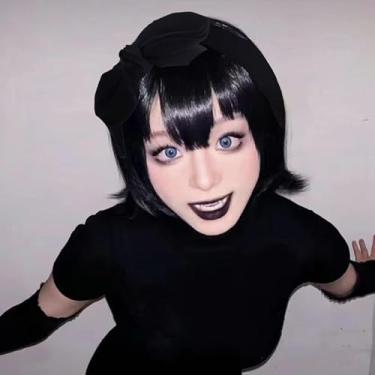 Imagem de Bandanas pretas para cabelo encaracolado fino turbante para mulheres, meninas, antiderrapantes, finas, faixas de cabelo para meninas e mulheres, acessórios de cabelo para festa de Natal, Halloween