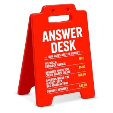 Imagem de Decorações de escritório para o trabalho, placas engraçadas, mesa de atendimento, placa de mesa, acessórios de decoração de cubículos, presentes divertidos para chefe colega de trabalho, gerente de