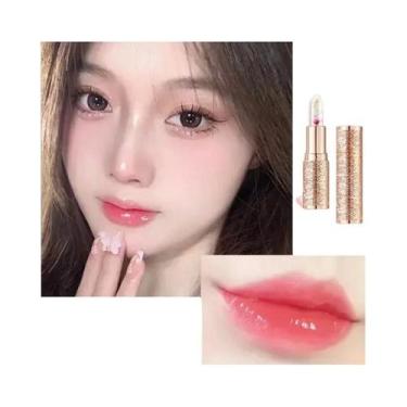 Imagem de Batom Flor Para Mulheres, À Prova D'Água, Hidratante, Mudança De Cor C