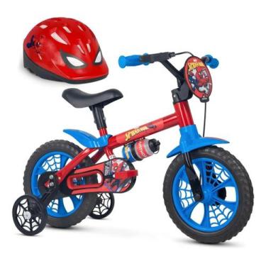 Imagem de Bicicleta Infantil Menino Aro 12 Spider Man Aro 12 Nathor Homem Aranha