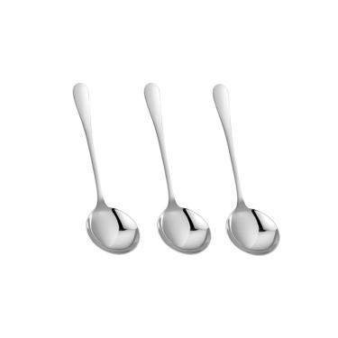 Imagem de Concha Aço Inox Servir Molhos Sopas Caldos 19cm Jogo 3un