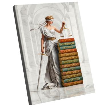 Imagem de Quadro Decorativo Deusa da Justiça Livros