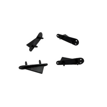 Imagem de URIMPAVIDO 4PCS RC Airplane Nylon Fixed Tip Protector Wing Tip Protector Protecting Corner for RC Plane Aircraft Helicopter DIY Model Plane Parts (30x10mm Black)