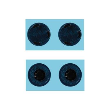 Imagem de 4 peças de capa de laptop antiderrapante para laptop inferior almofada de pés de borracha para Microsoft Surface 3 4 5, diâmetro 0,9 cm preto