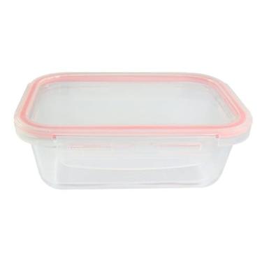 Imagem de Pote de Vidro Hermético para Mantimentos com Tampa, Recipiente para Marmita, 640ml