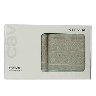 Imagem de Jogo de Toalha Banhão 5 Peças Taj Verde Cavhome