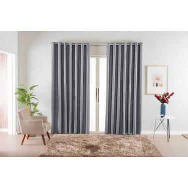 Imagem de Cortina Blackout lisa Com Tecido Grosso 3,00x2,50 Para Sala ou Quarto 