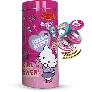Imagem de Biscoito Amanteigado Leite Lata Porta-Lápis Hello Kitty 100g Santa Edwiges