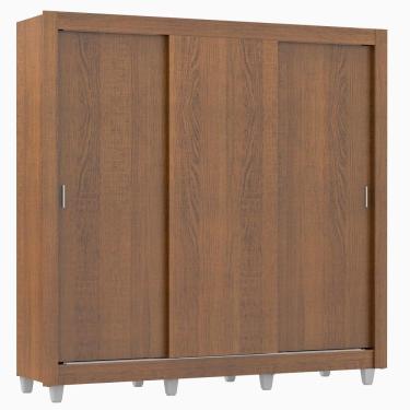 Imagem de Guarda Roupa Casal Lyon 3 Portas de Correr 2 Gavetas Madesa