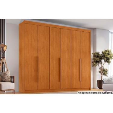 Imagem de Guarda Roupa 6 Portas E 6 Gavetas Versalhes Cinamomo - Conquista