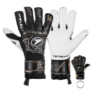 Imagem de Luva de Goleiro Profissional Poker Champion 9, Pt, Dou, Pt, 10