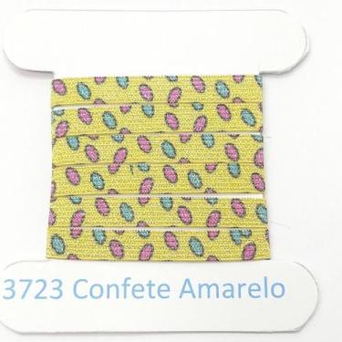 Imagem de 50 metros Elástico Especial Brilho 7mm Confete Amarelo 3723 050 encade