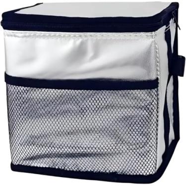 Imagem de Bolsa Térmica 10L para Marmitas e Bebidas - Lancheira Espaçosa e Portátil para Trabalho, Academia e Viagens