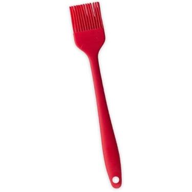 Imagem de Pincel Culinário de Silicone, 25 cm, Vermelho, Resistente até 180°C