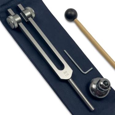 Imagem de Diapasão ponderado Solfeggio de 174 Hz – cura de som e harmonização de biocampo – com bota ponderada | Cinza terroso