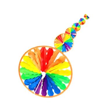Imagem de 1Set Colorful String Rope Pinwheel Turntable Windmill Outdoor Garden Decoration for Boy Girl for Kindergarten Layout and Playtime Fun
