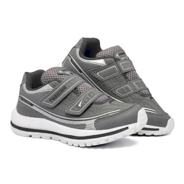 Imagem de Tênis Infantil em sintético com sola em borracha. Perfeito e resistente para o dia a dia agitado do seu pequeno! (Grafite/Preto, BR, Criança de 4 a 8 anos, Numérico, 29)