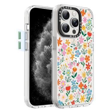 Imagem de GuardCrew Capa para iPhone 15 Pro Max, [proteção contra quedas de grau militar de 3,5 m à prova de colisão] [antiamarelamento e antidescasca] Capa de telefone fina à prova de choque transparente de