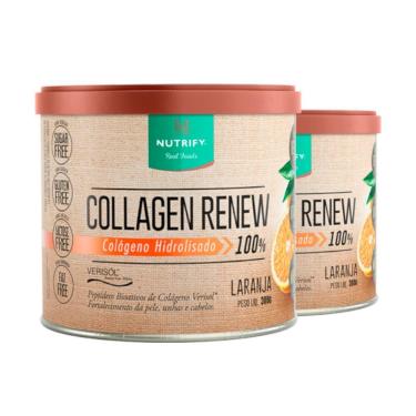 Imagem de Kit 2 Collagen Renew Colágeno Hidrolisado Laranja Nutrify 300g