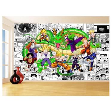 Imagem de Papel De Parede Dragon Ball Goku Vegeta Anime 3,5M Dbz205 - Você Decor