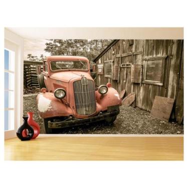Imagem de Papel De Parede 3D Carro Antigo Clássico Vintage 3,5M Cxr37 - Você Dec