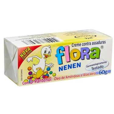 Imagem de Creme contra assaduras p/ criança ou bebê flora nenen 60g - Suissa