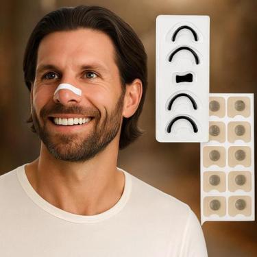 Imagem de Dilatador Nasal Premium Alívio Congestão Ar Narinas Respiração 4 Dilat