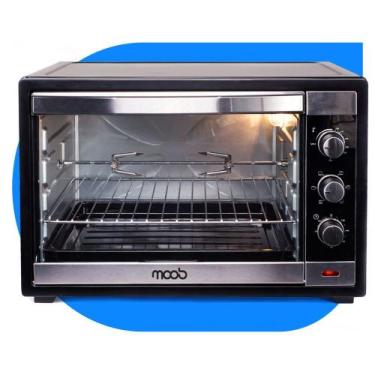 Imagem de Forno Elétrico de Bancada 60 Litros Moob Com Espeto Giratório e Luz In