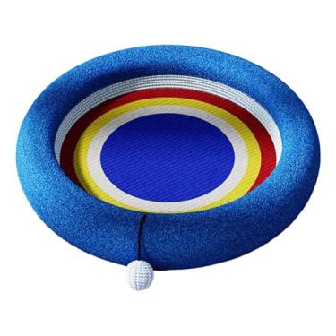 Imagem de Dualoai Cama Arranhadora para Gatos, Cama para Animais de Estimação, Arranhador, Acessório para Dormir, Protetor de Móveis, com Bola para O Pescoço, a, Redondo